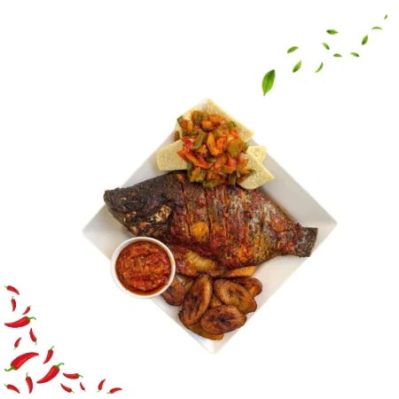 Grilled Croaker Fish & Sides